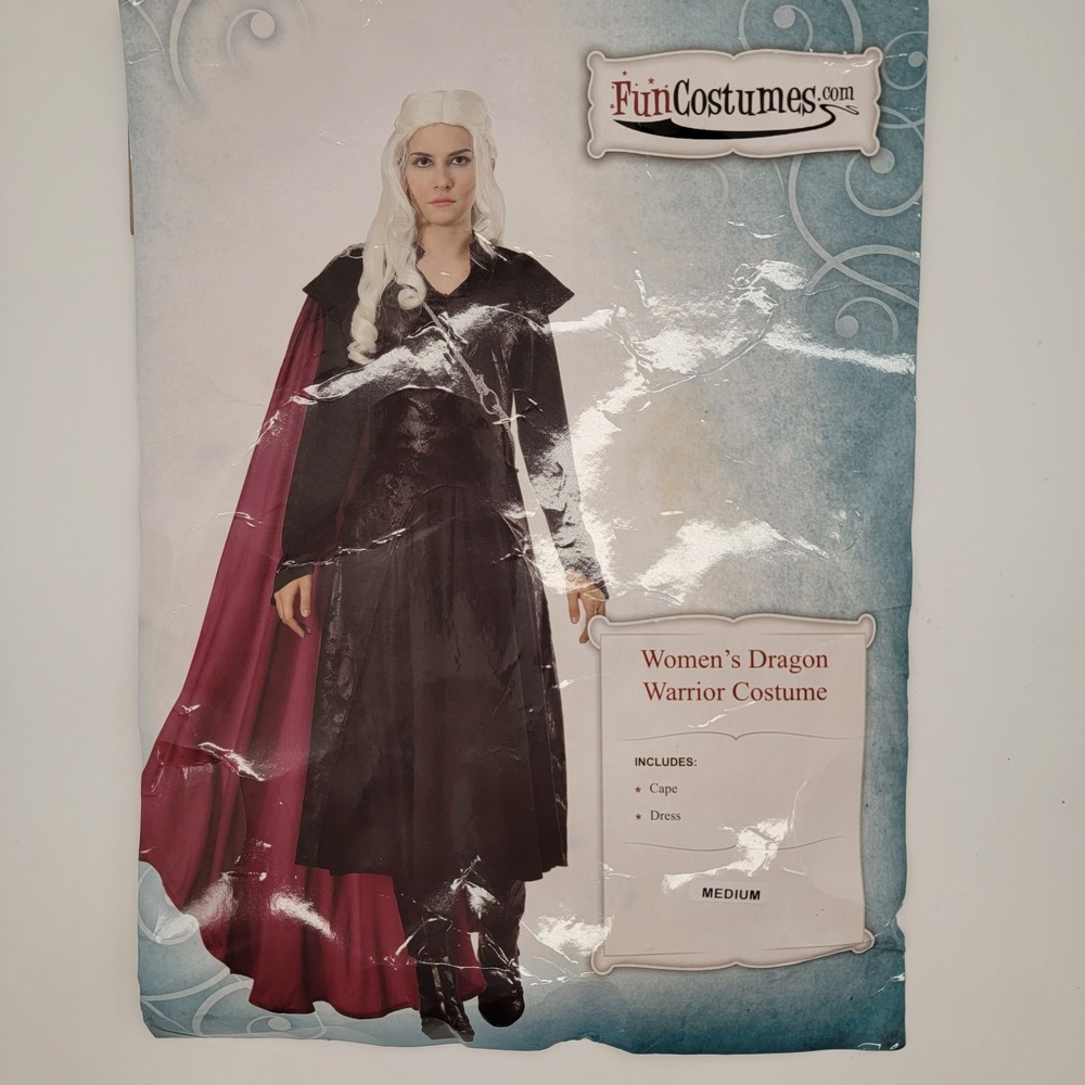 Women's Dragon Warrior Costume GOT Season 7 Fun Costumes Sz M Daenerys Targaryen